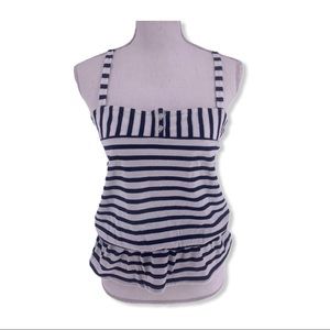 Gap Women’s Nautical Navy + White Stripe Top S/P